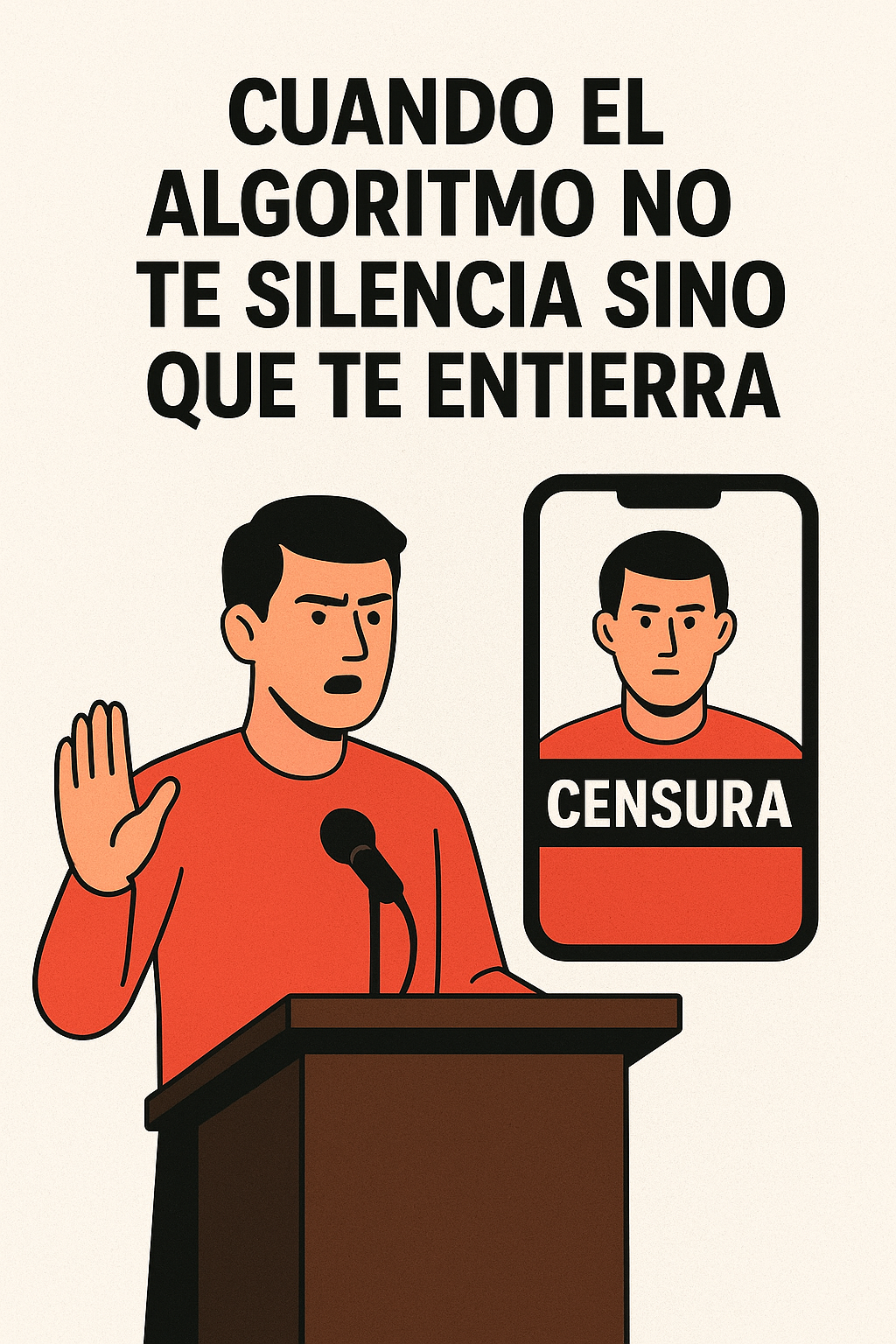 CUANDO EL ALGORITMO NO TE SILENCIA SINO QUE TE ENTIERRA