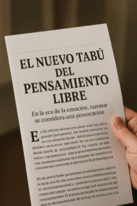 EL NUEVO TABÚ DEL PENSAMIENTO LIBRE
