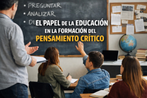 EL PAPEL DE LA EDUCACIÓN EN LA FORMACIÓN DEL PENSAMIENTO CRÍTICO