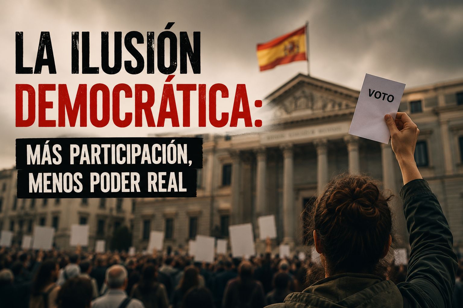 LA ILUSIÓN DEMOCRÁTICA: MÁS PARTICIPACIÓN Y MENOS PODER REAL