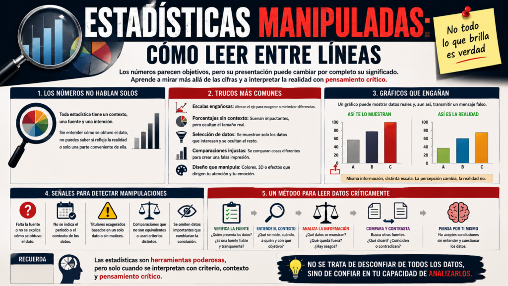 ESTADÍSTICAS MANIPULADAS: CÓMO LEER ENTRE LÍNEAS