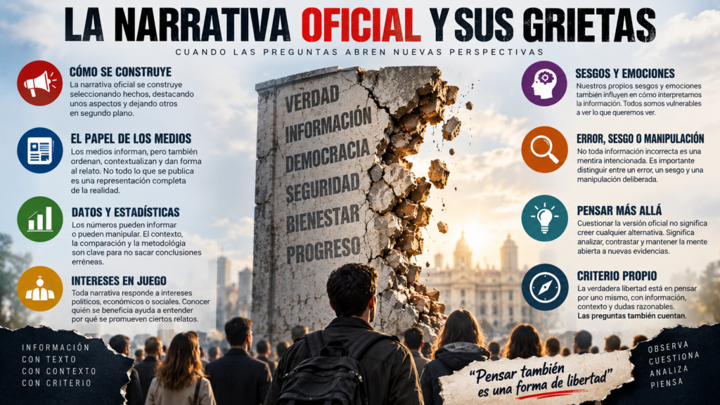 LA NARRATIVA OFICIAL Y SUS GRIETAS