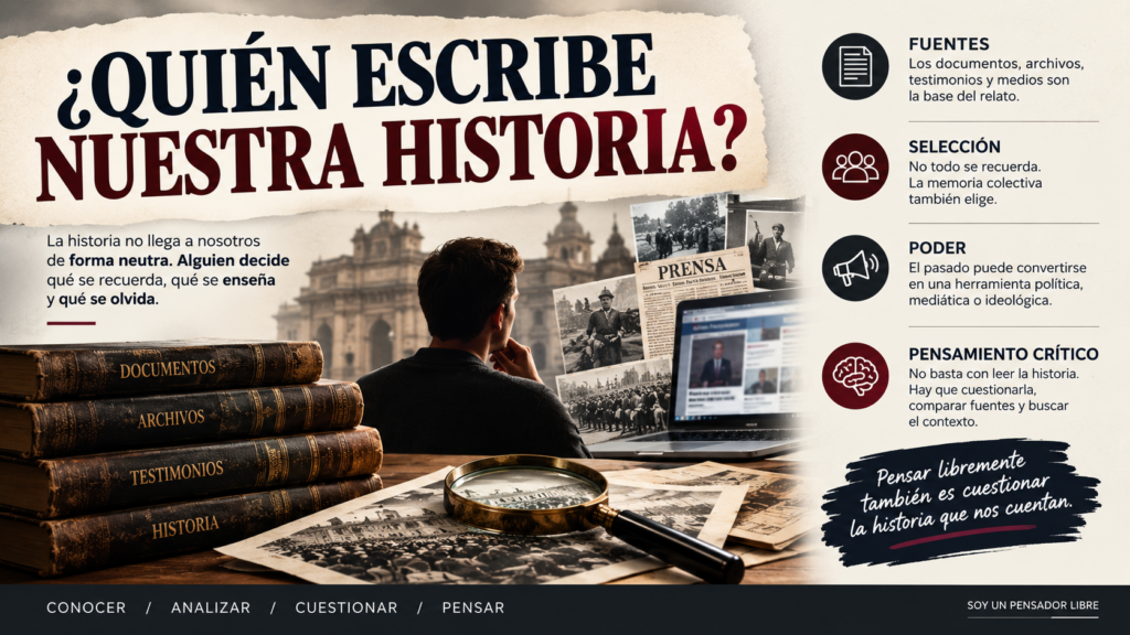 ¿QUIÉN ESCRIBE NUESTRA HISTORIA?